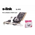 S-link SL-PP02 x PCI 232 Serial 2 Port Kart