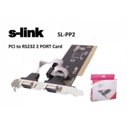 S-link SL-PP02 x PCI 232 Serial 2 Port Kart
